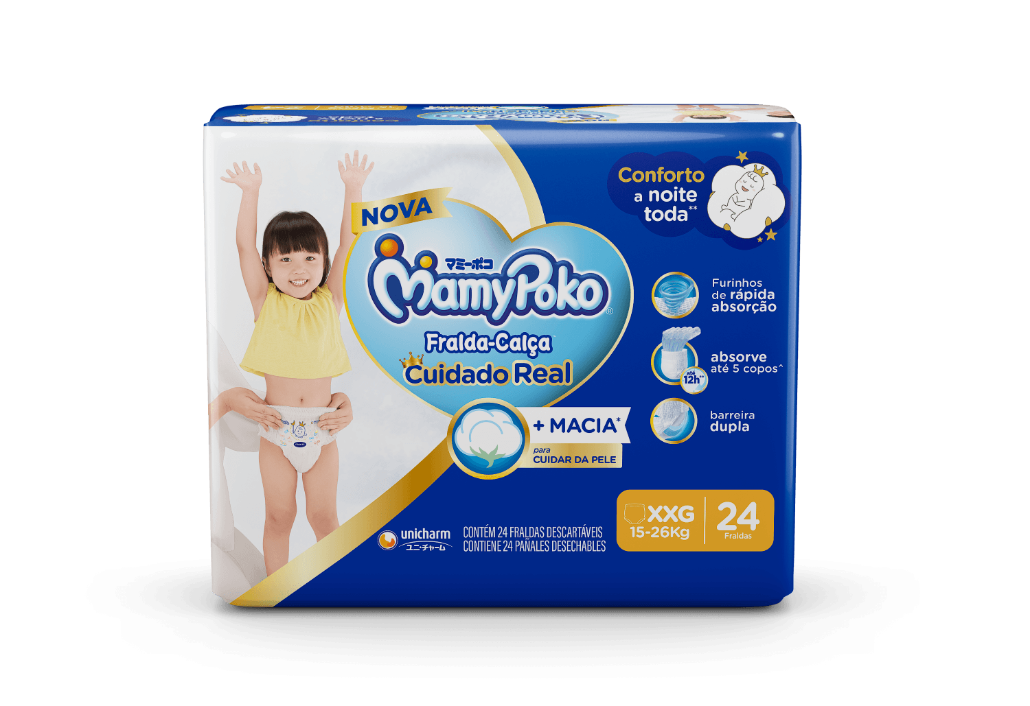 Fralda-Calça MamyPoko Super Seca XXG 24 Unidades