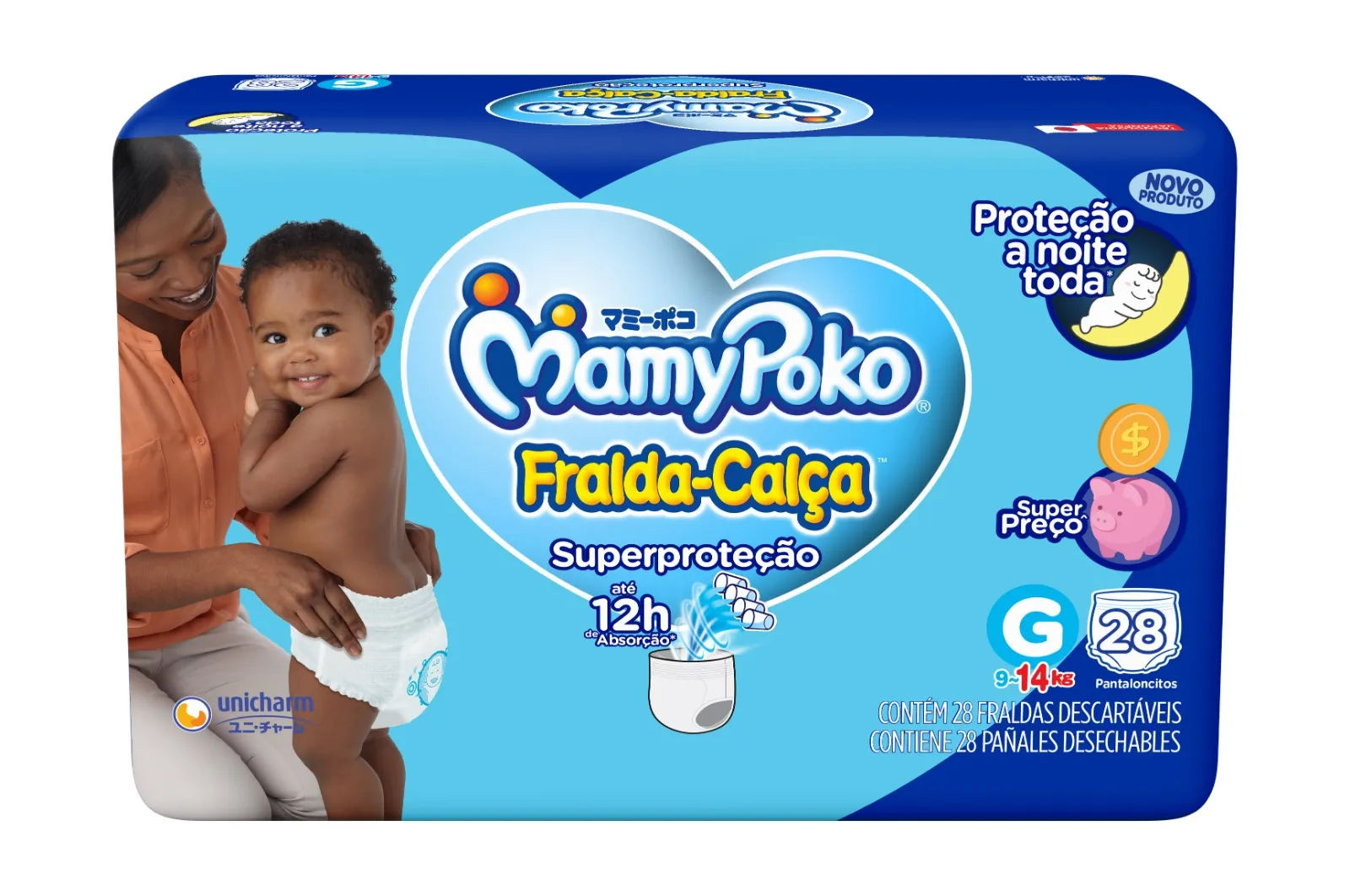 Fralda-Calça MamyPoko Superproteção G 28 Unidades