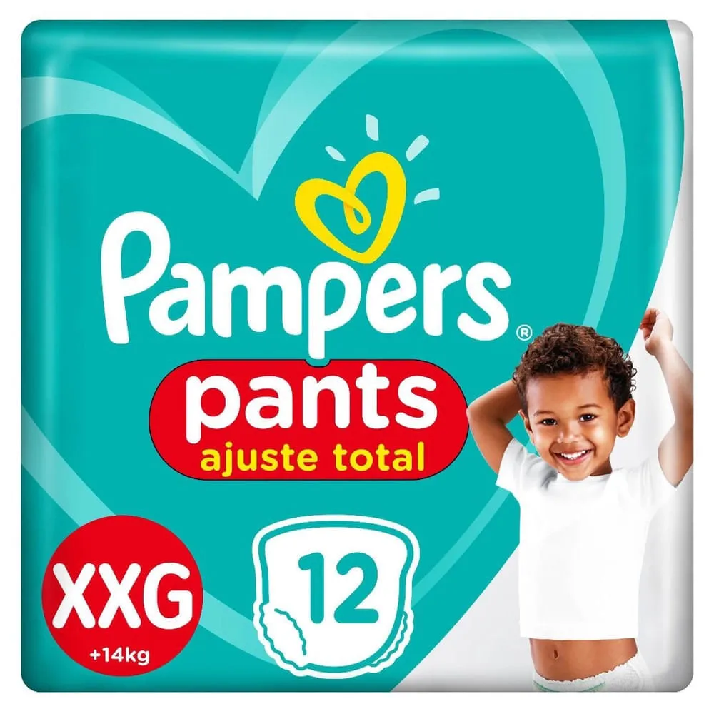 Fralda Confortsec Pants Pampers - Pacotão Tamanho XXG - 12 Unidades