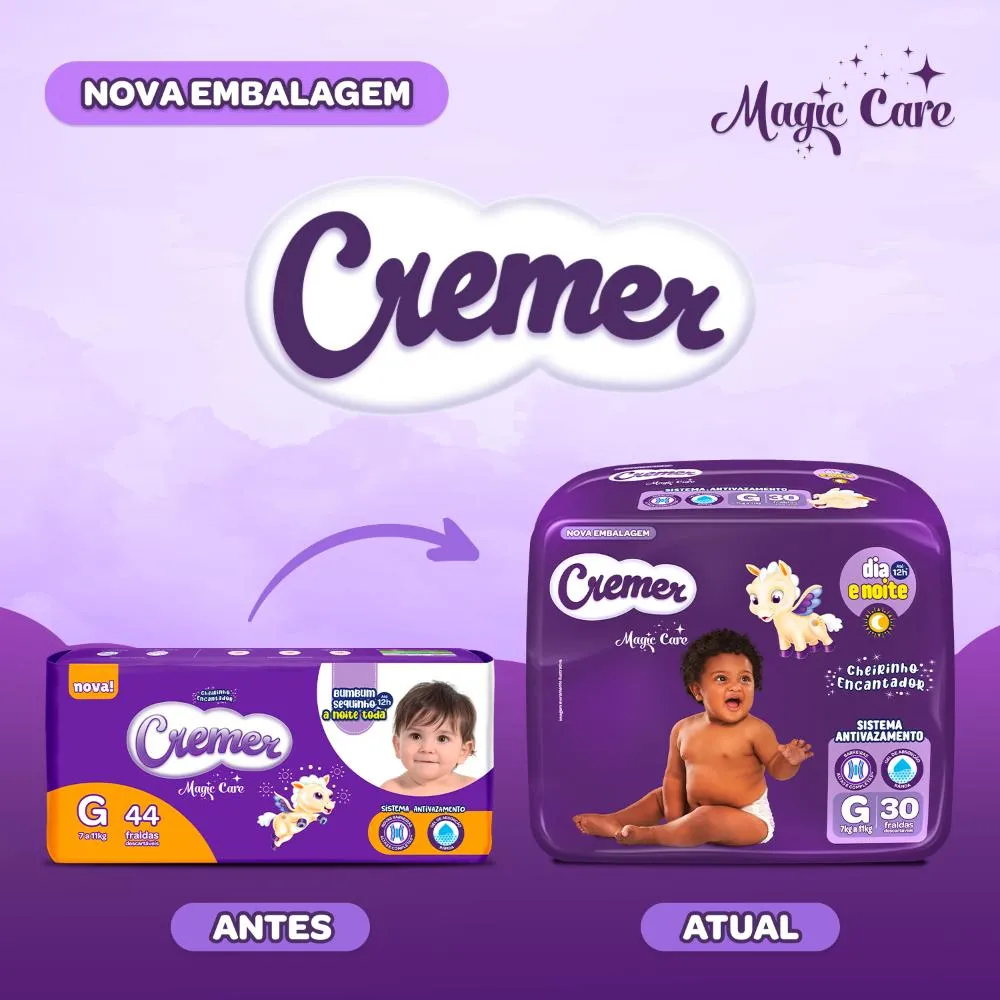 Fralda Cremer Econômica Tamanho G - 30 Unidades — foto 3