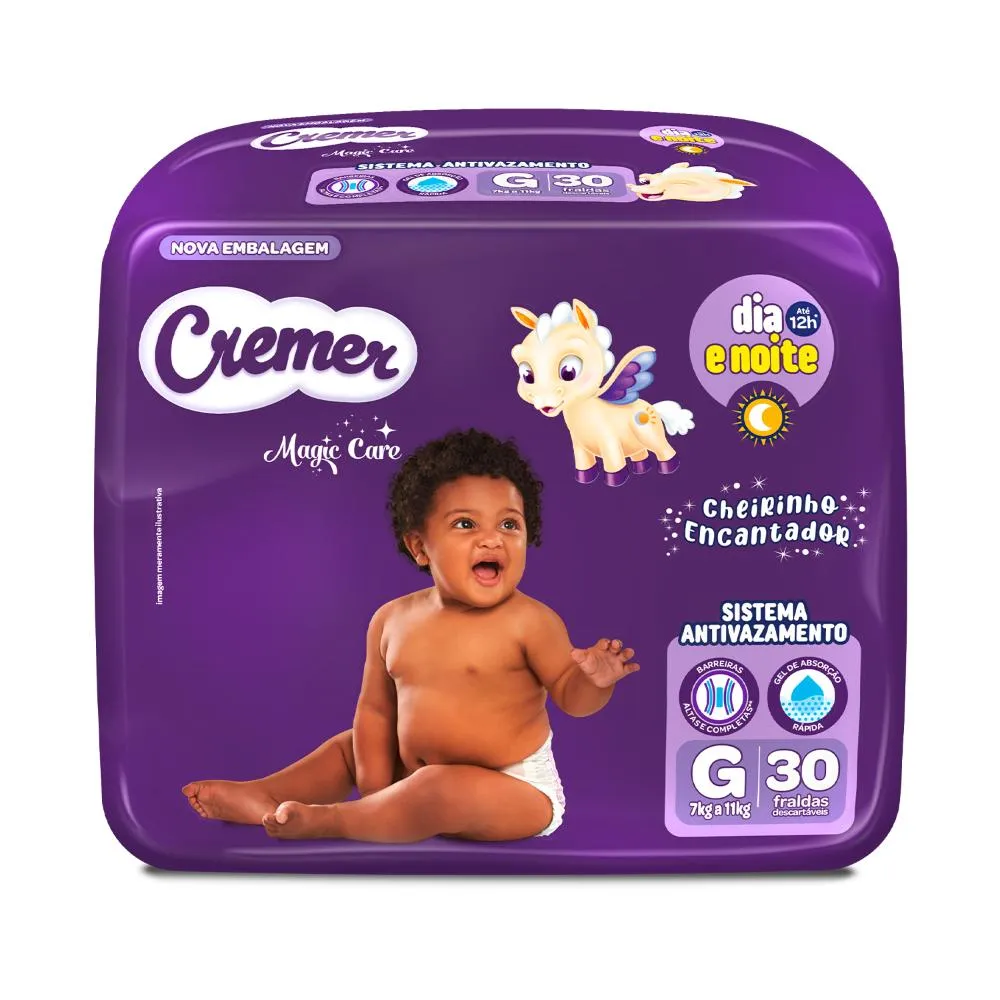 Fralda Cremer Econômica Tamanho G - 30 Unidades — foto 2