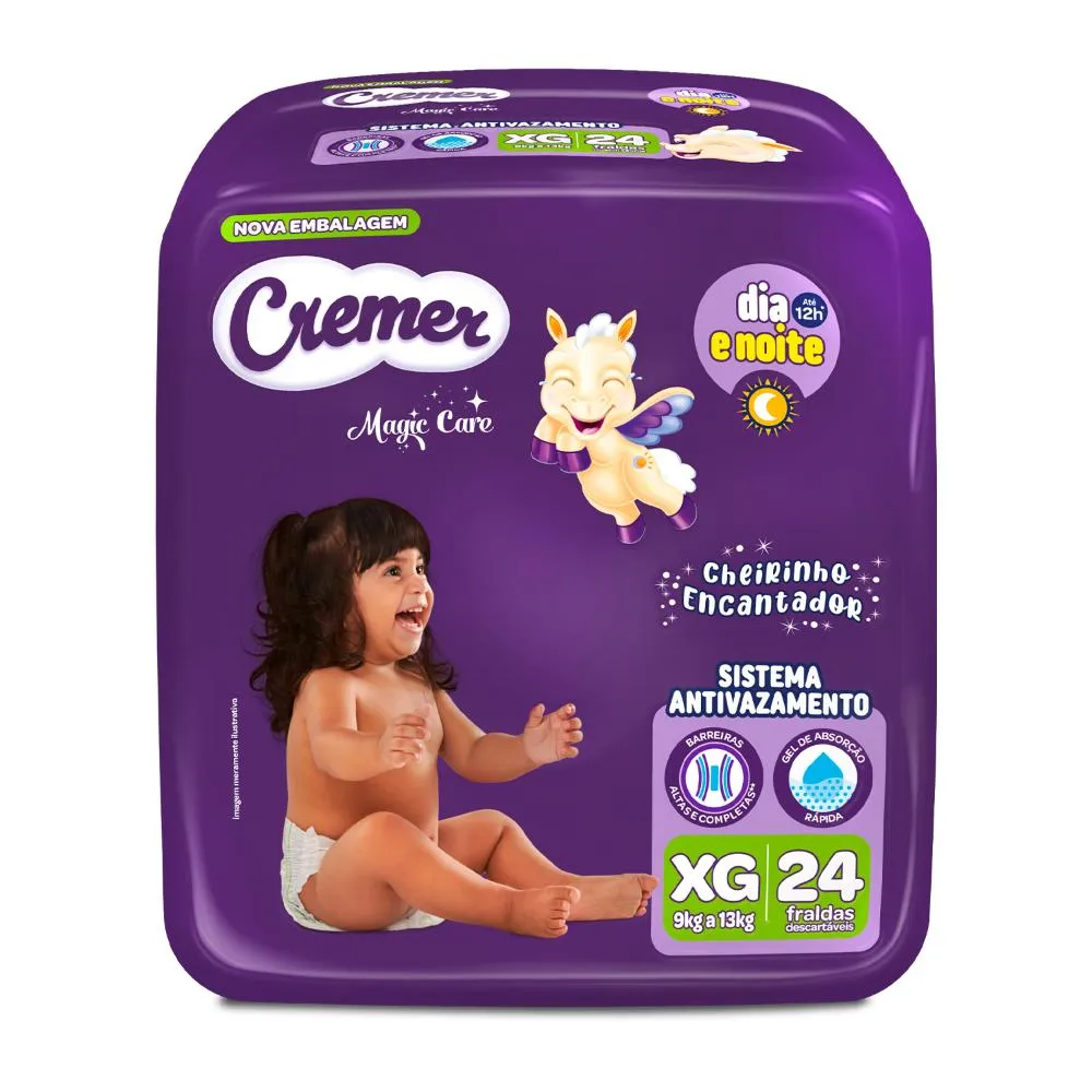 Fralda Cremer Econômica Tamanho XG - 24 Unidades — foto 4