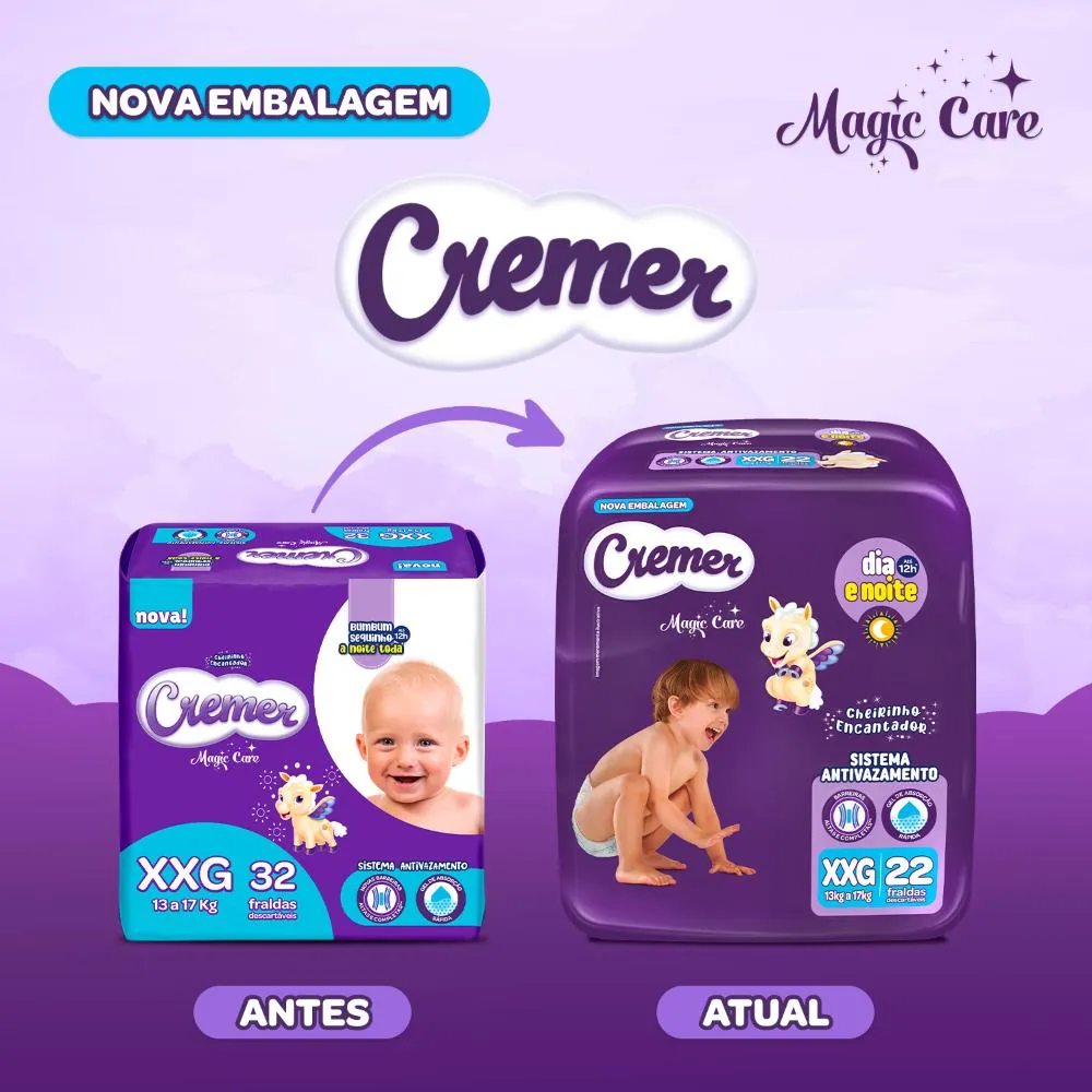 Fralda Cremer Econômica Tamanho XXG - 22 Unidades — foto 2