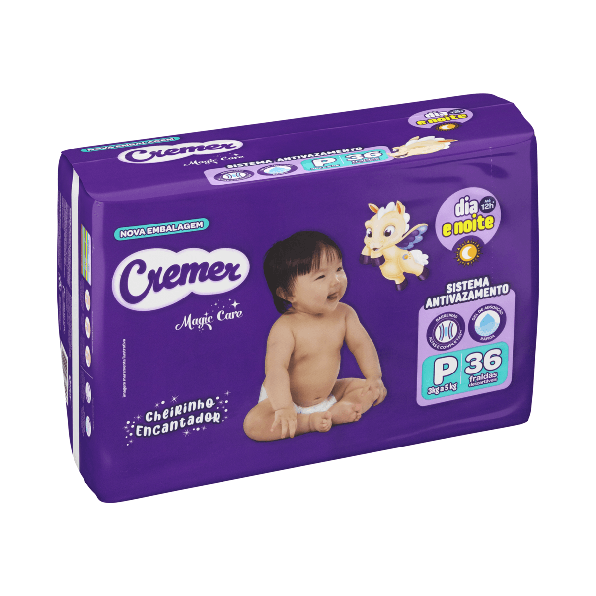 Fralda Cremer Magic Care Dia e Noite P 36 Unidades — foto 4