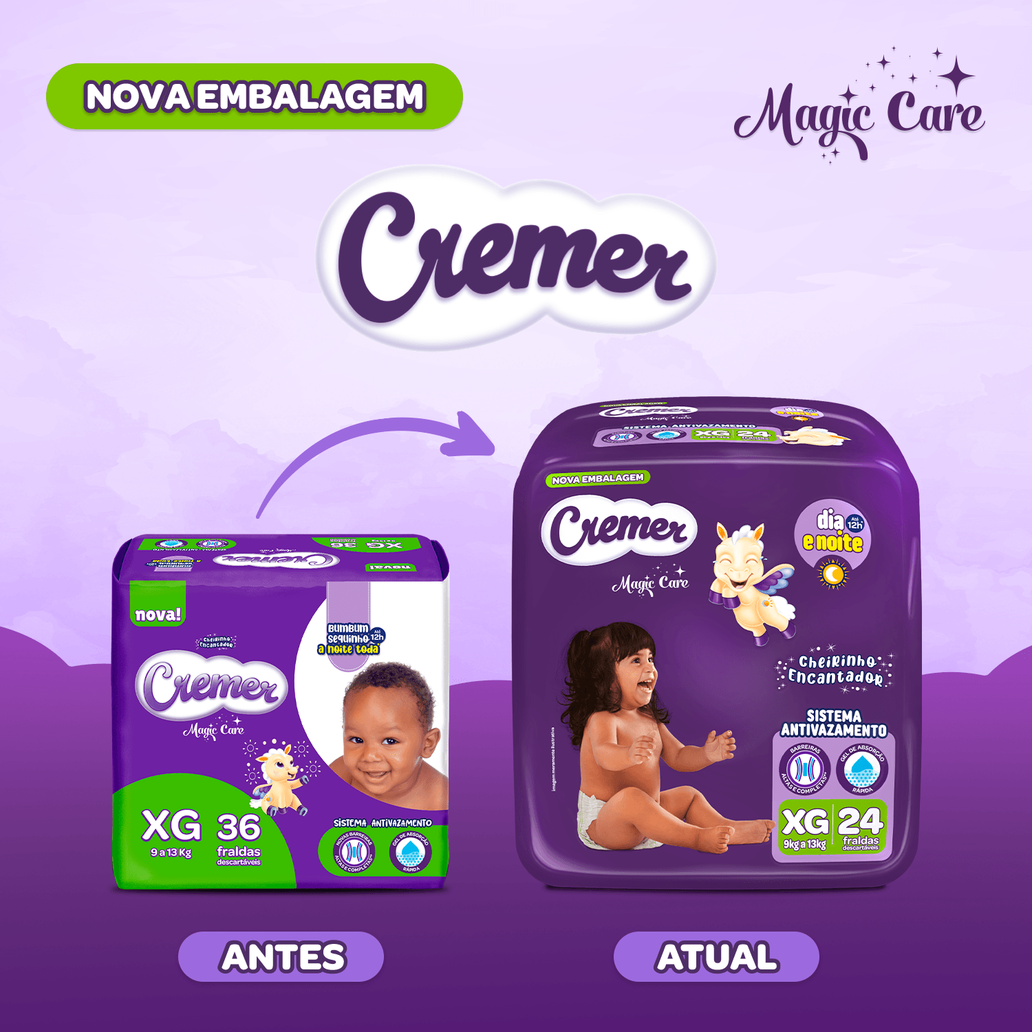 Fralda Cremer Magic Care XG 24 Unidades — foto 3