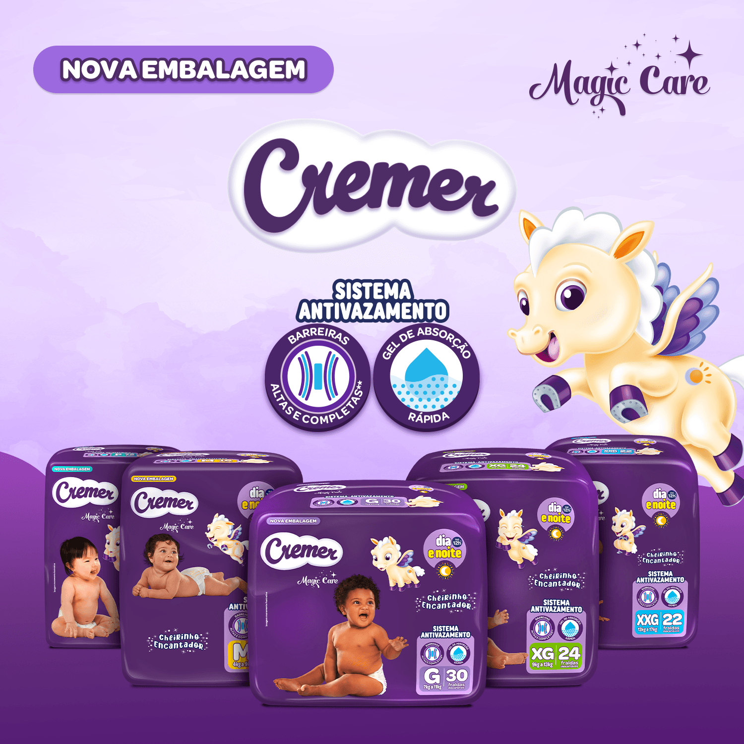 Fralda Cremer Magic Care XG 24 Unidades — foto 6