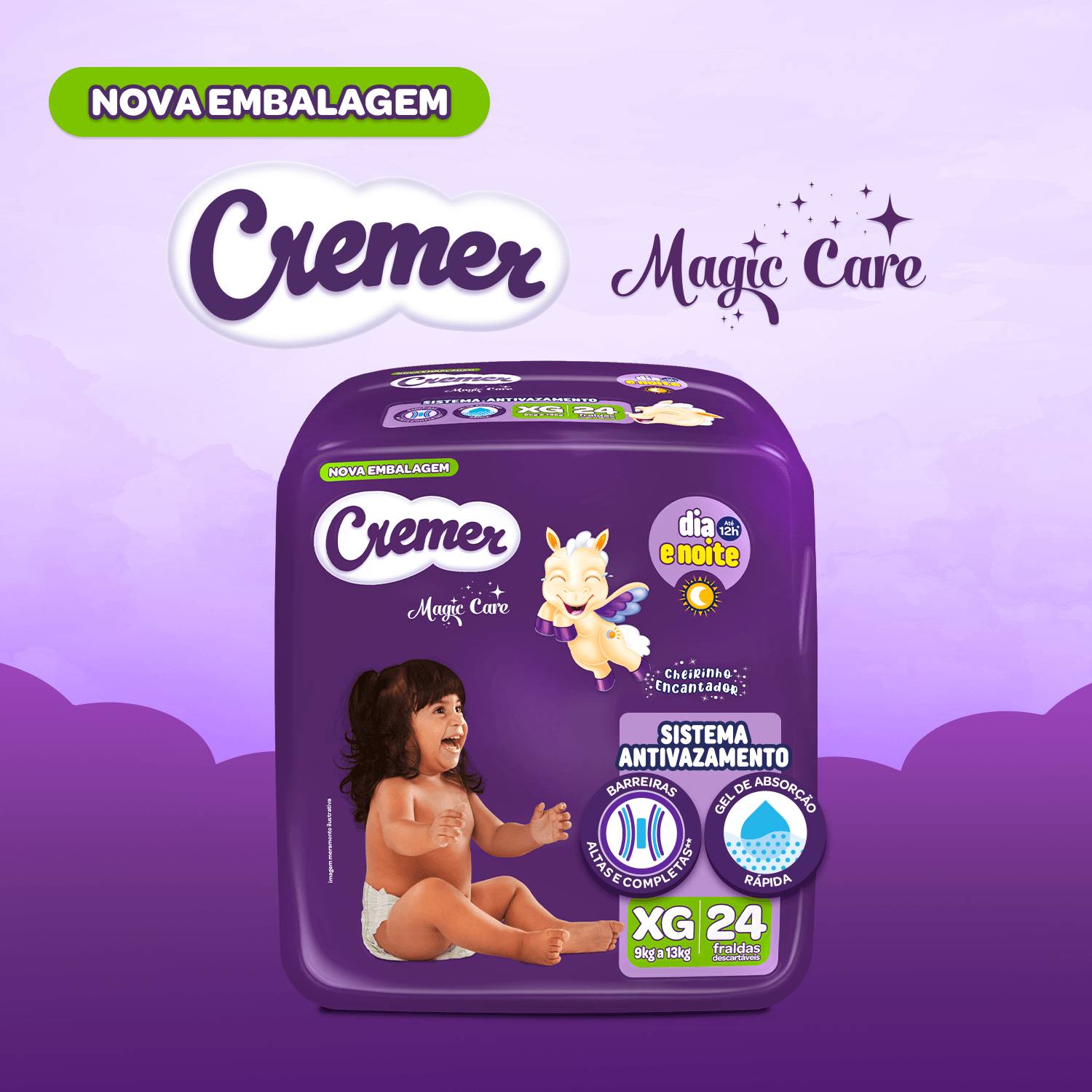 Fralda Cremer Magic Care XG 24 Unidades — foto 4