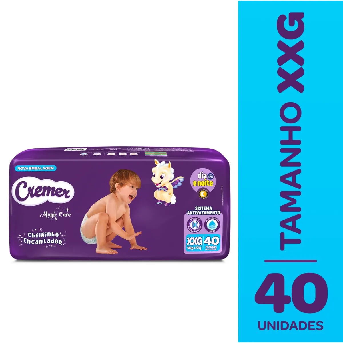 Fralda Cremer Magic Care Xxg 40 Unidades