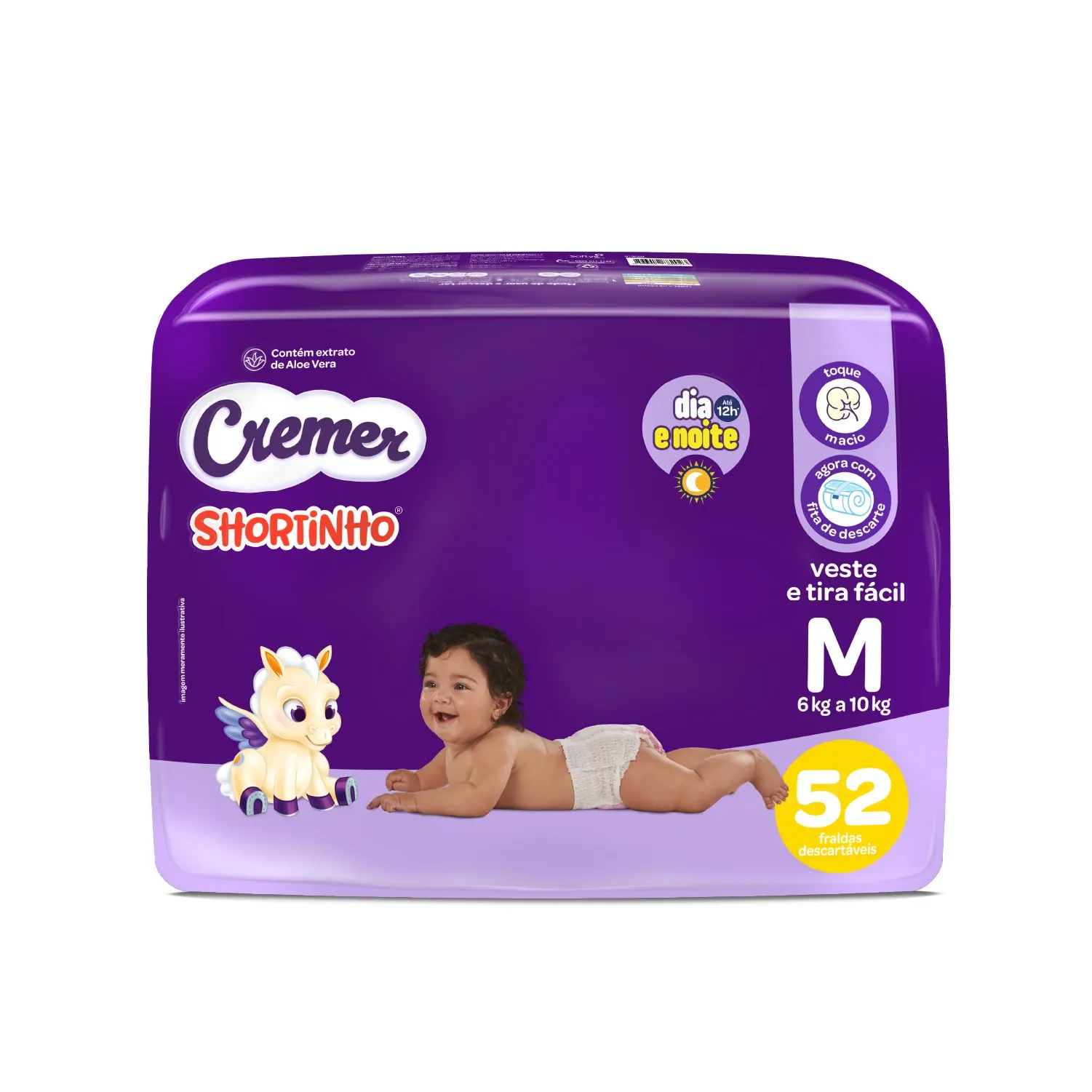 Fralda Cremer Shortinho M 52 Unidades