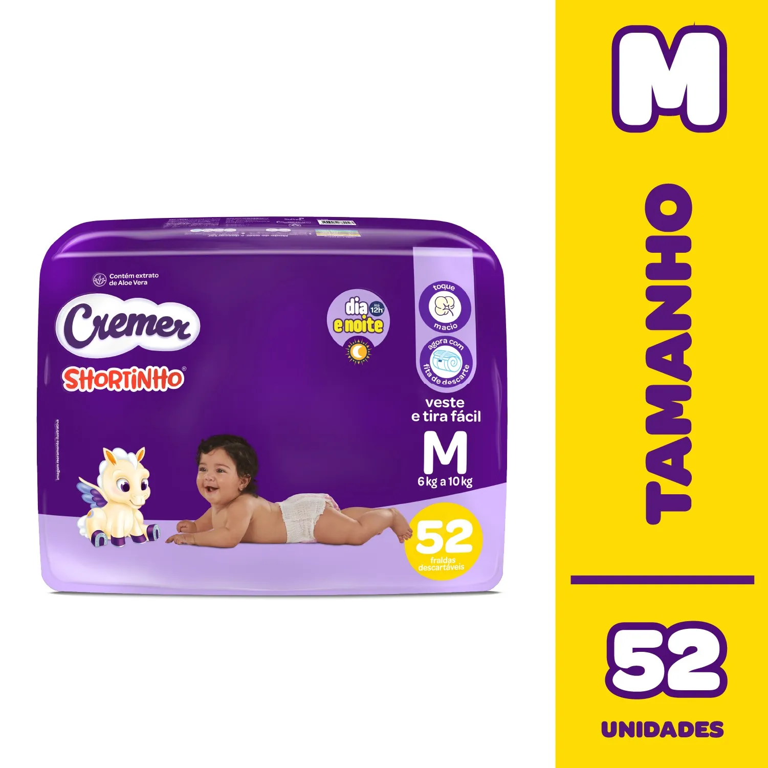 Fralda Cremer Shortinho M 52 Unidades — foto 2