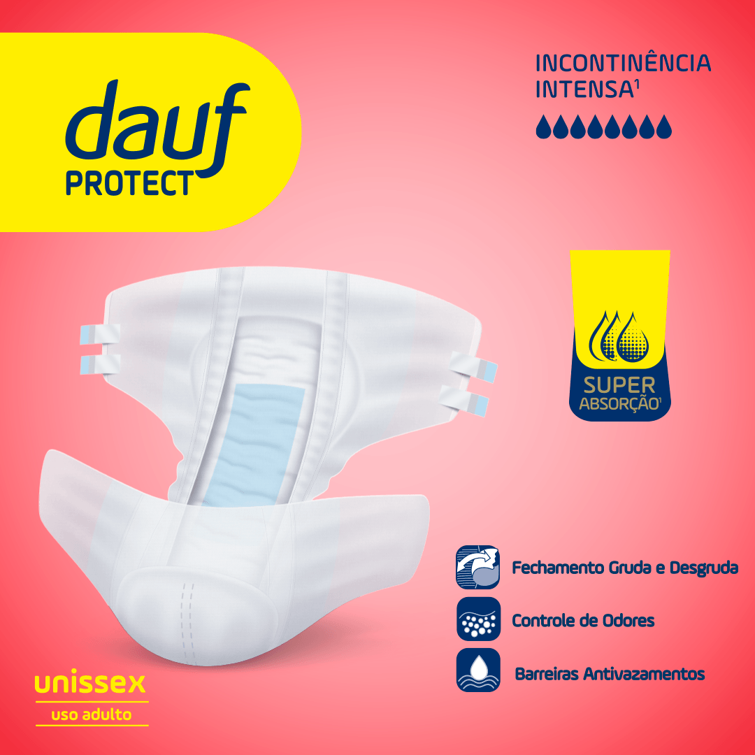 Fralda Geriátrica Dauf Protect G Incontinência Intensa 16 Unidades — foto 2