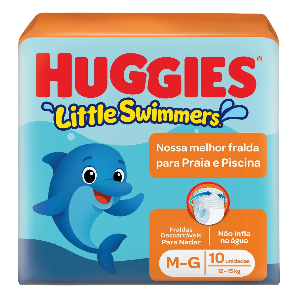 Fralda Huggies Little Swimmers M/G 10 Un