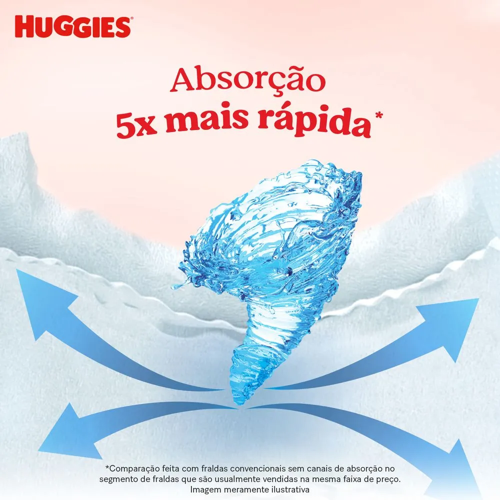 Fralda Huggies Máxima Proteção XG 82 Unidades — foto 4