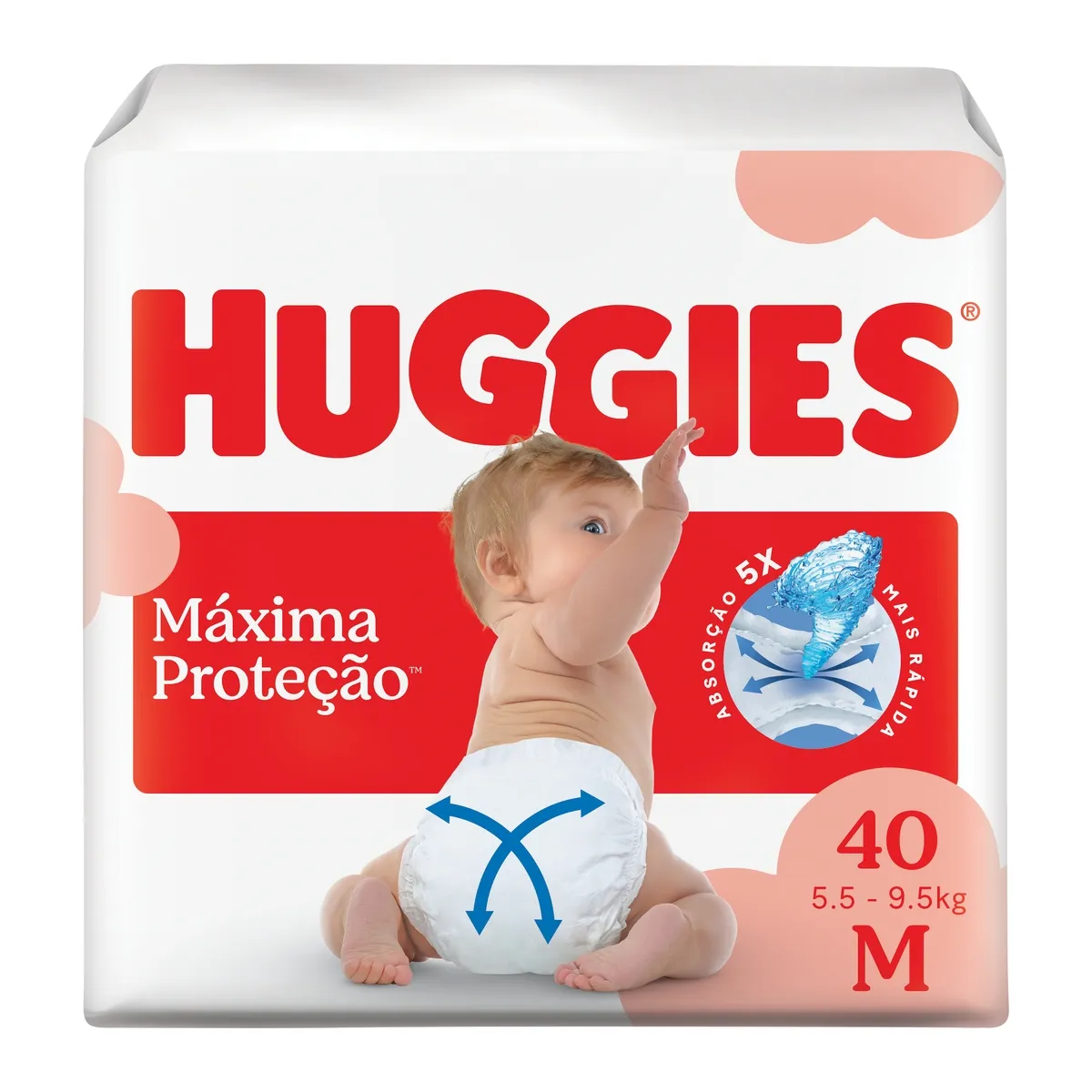Fralda Huggies Supreme Care Xtra Flex M 40 Unidades