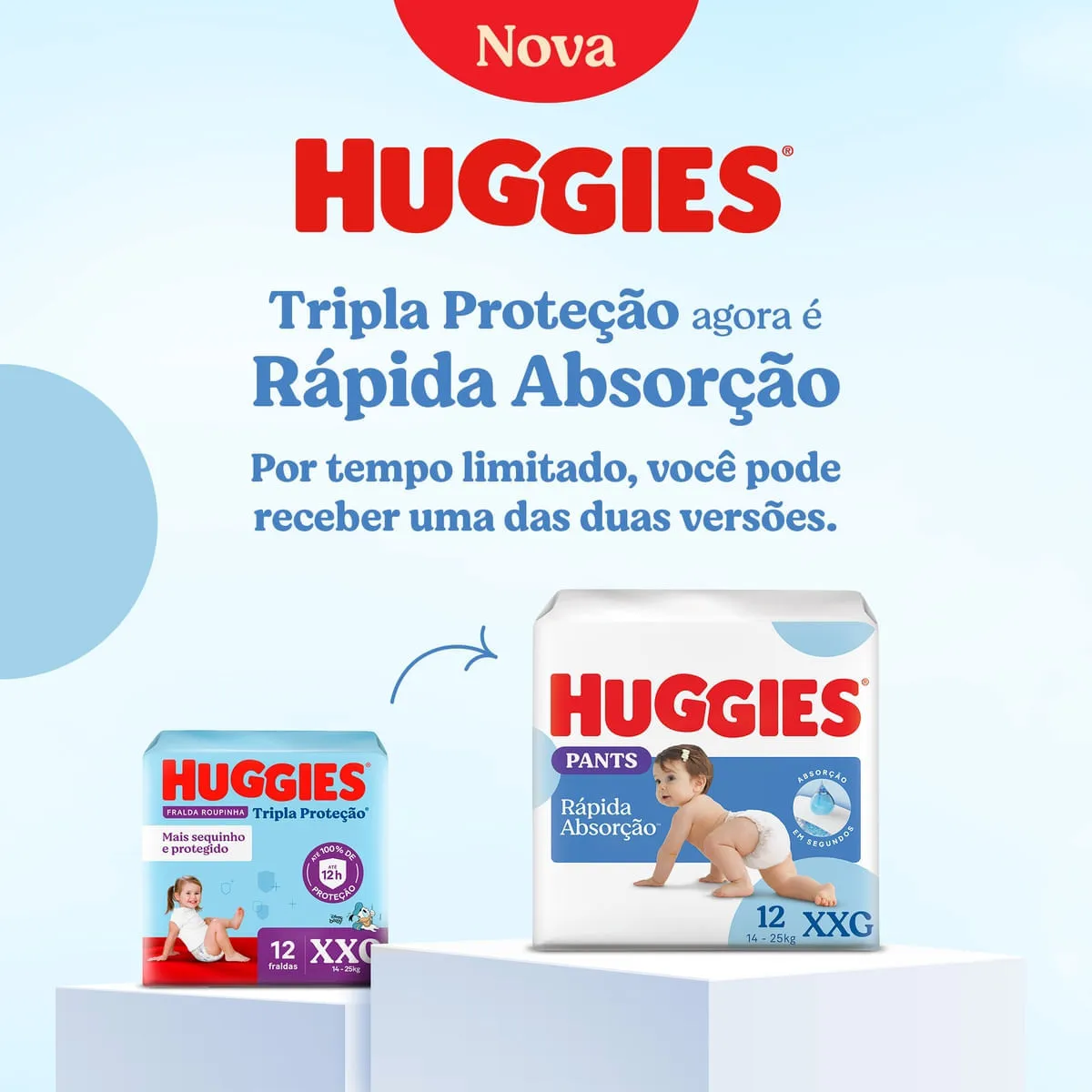 Fralda Huggies Tripla Proteção Roupinha XG 24 Unidades — foto 2