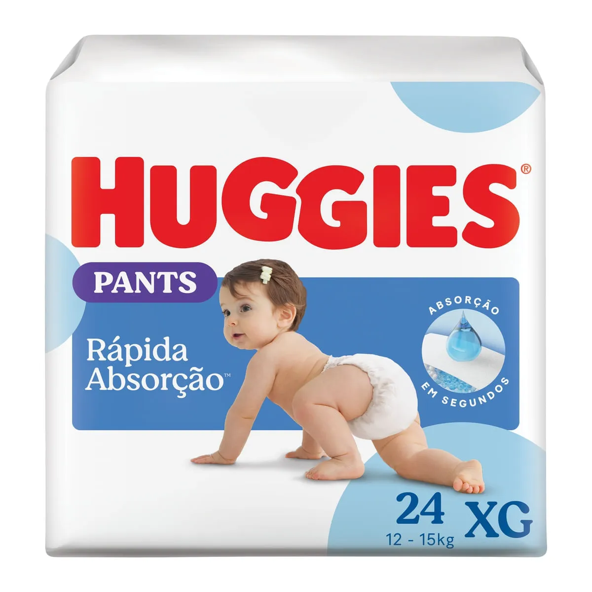 Fralda Huggies Tripla Proteção Roupinha XG 24 Unidades