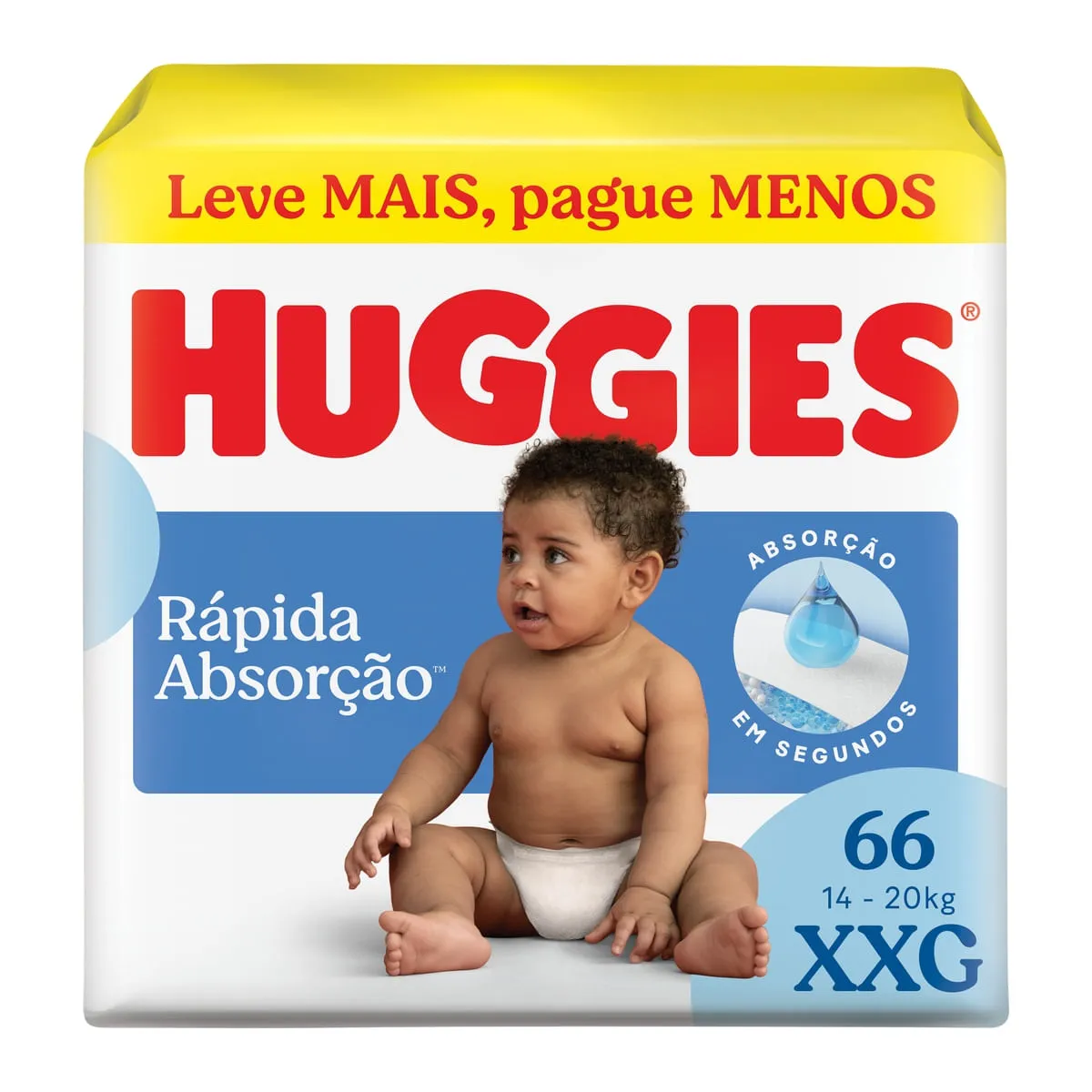 Fralda Huggies Tripla Proteção XXG 66 Unidades