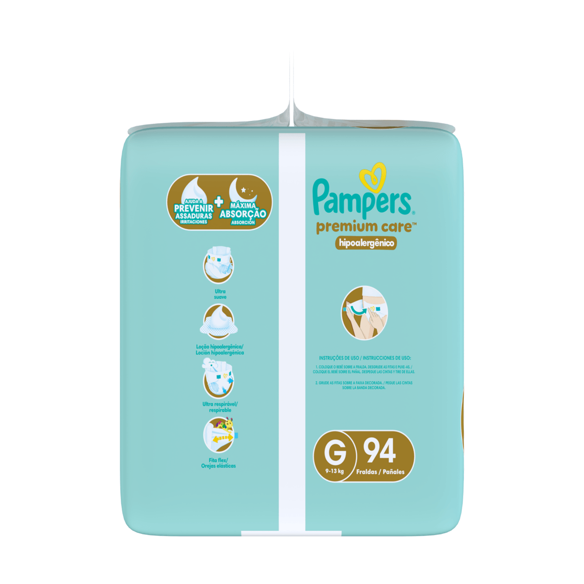 Fralda Infantil Pampers Premium Care G 94 Unidades — foto 12