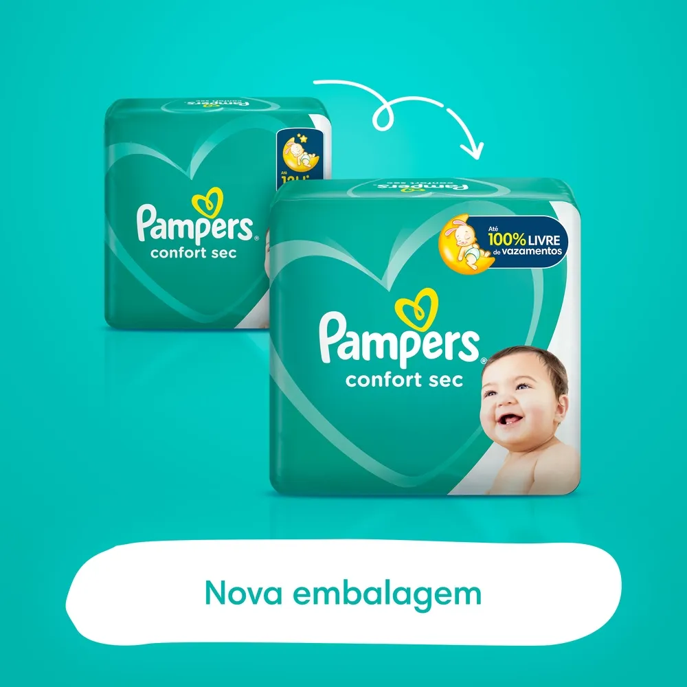 Fralda Pampers Confort Sec G Com 70 Unidades — foto 9