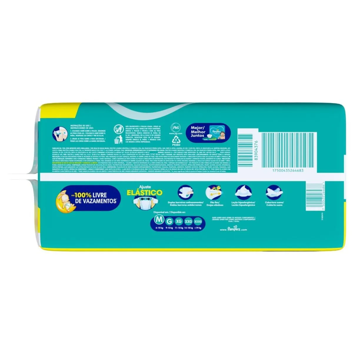Fralda Pampers Confort Sec M 108 Unidades — foto 2