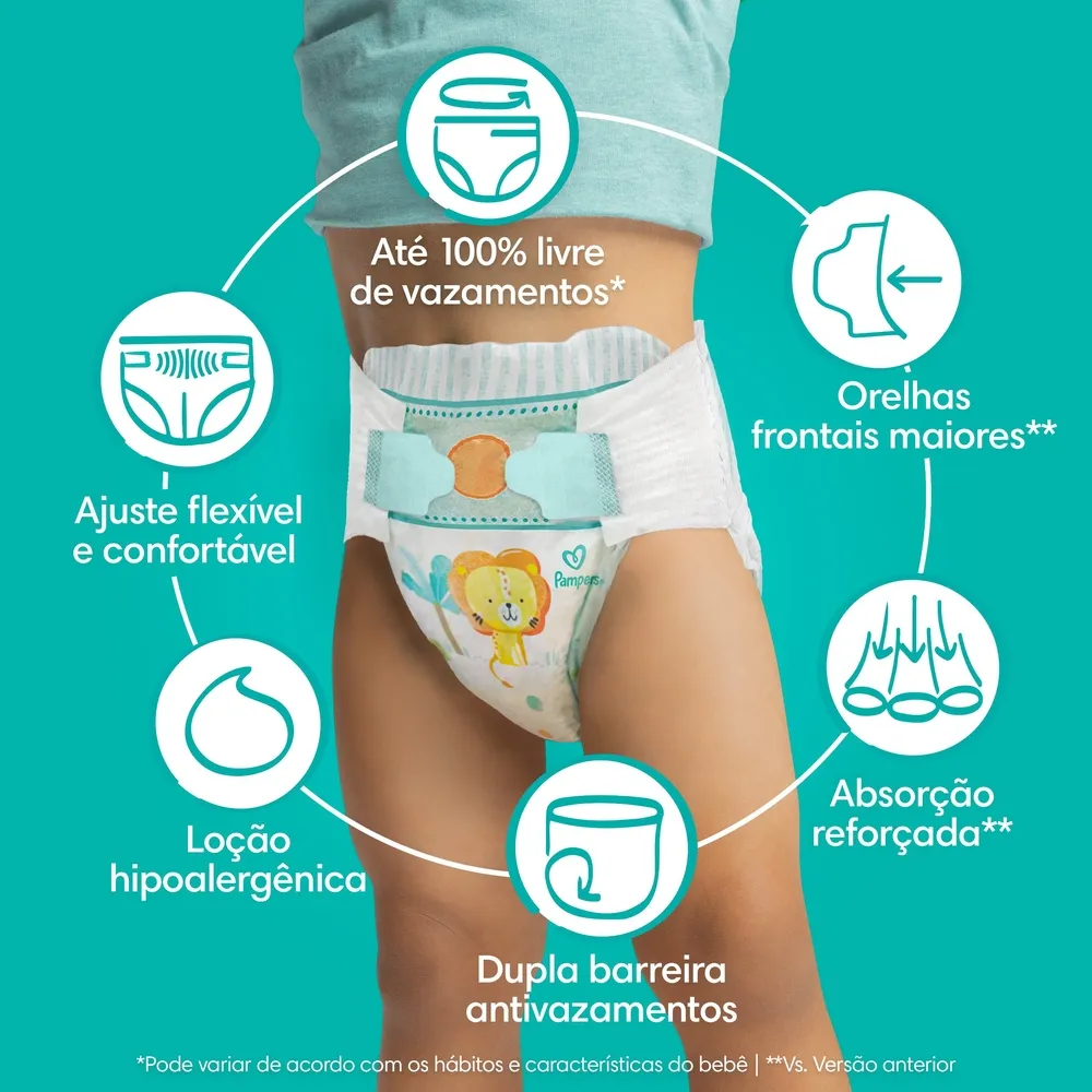 Fralda Pampers Confort Sec M 80 Unidades — foto 3