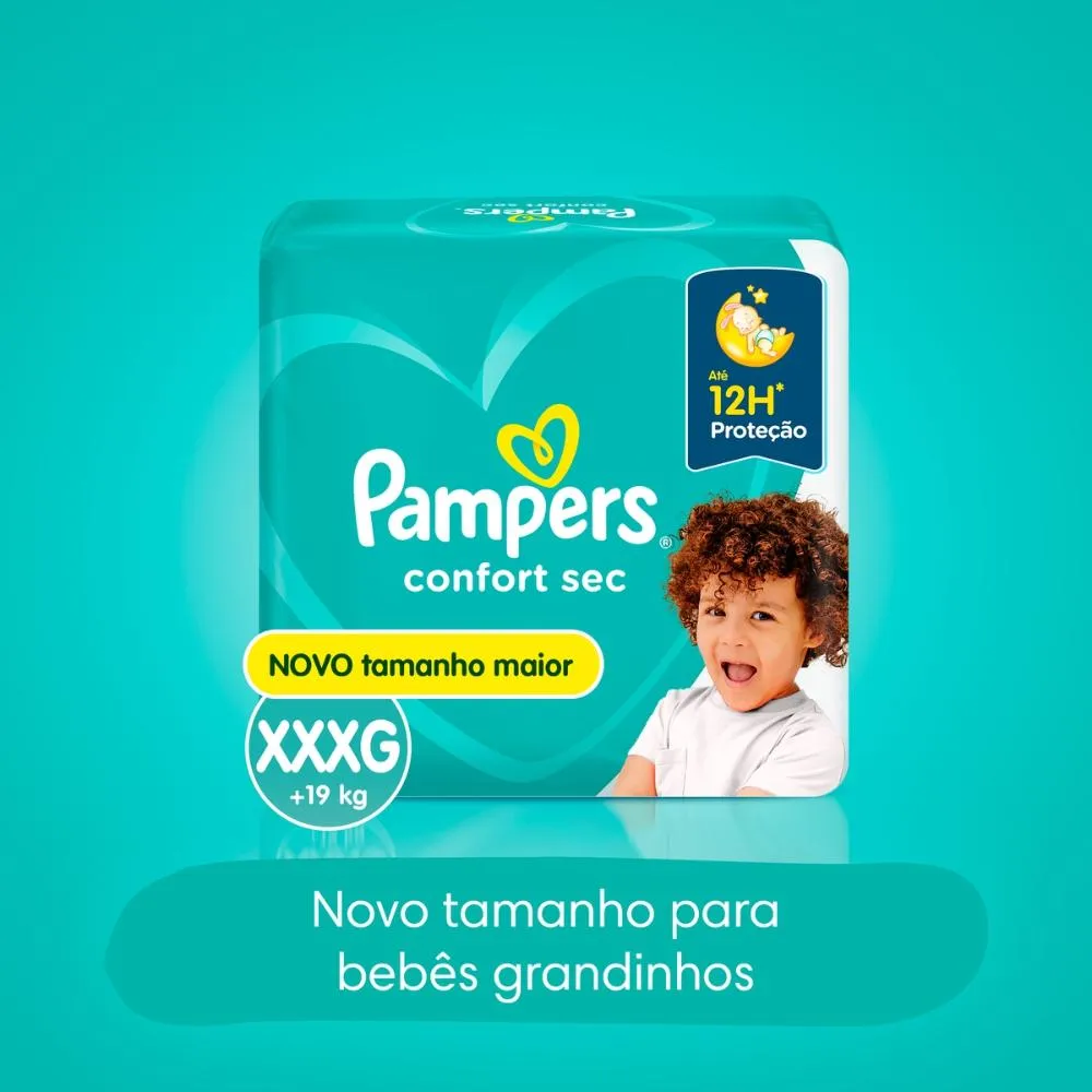 Fralda Pampers Confort Sec Tamanho XXXG - 24 Unidades — foto 10