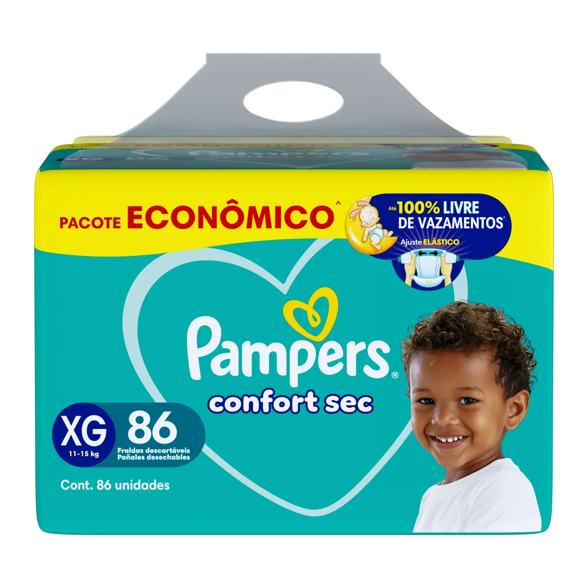 Fralda Pampers Confort Sec Xg 86 Unidades — foto 8