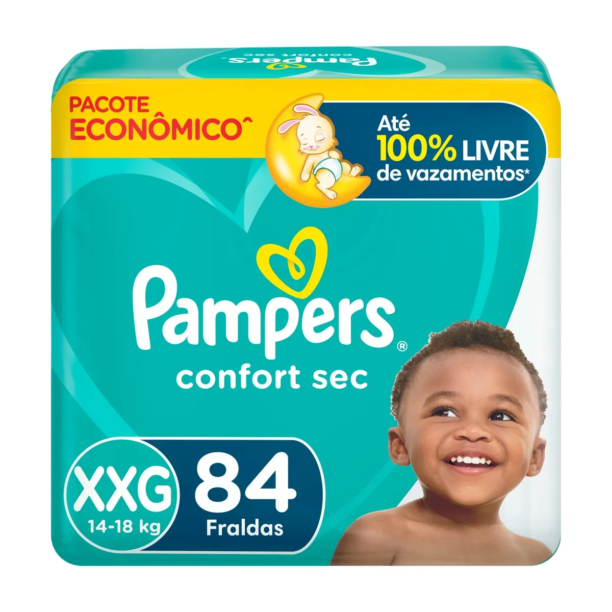 Fralda Pampers Confort Sec XXG 84 Unidades