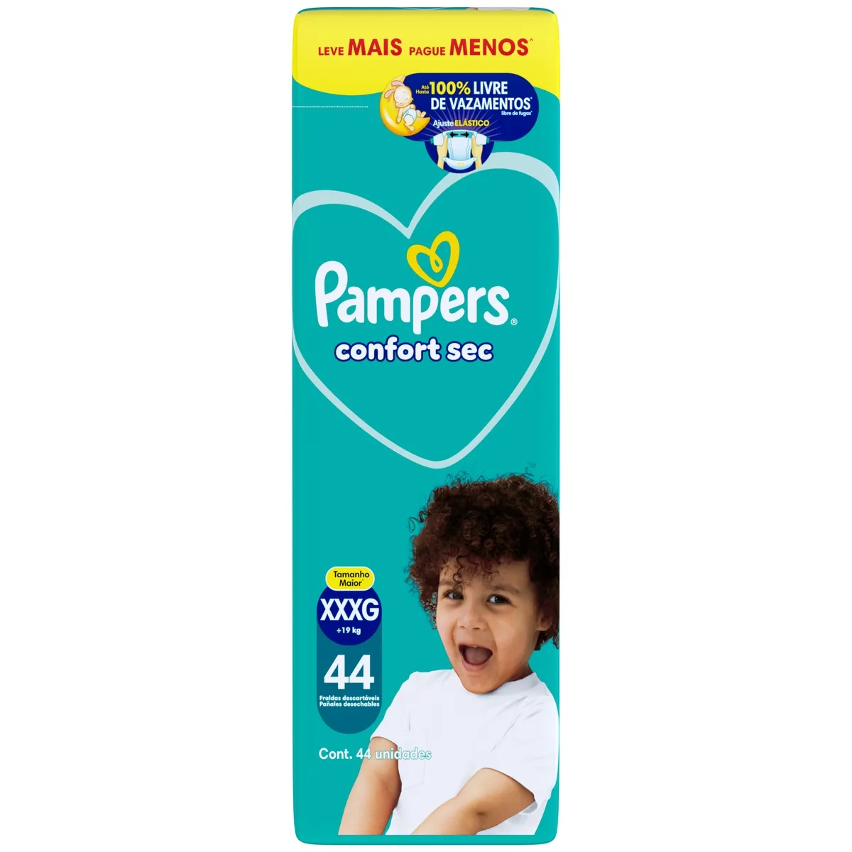 Fralda Pampers Confort Sec XXXG 44 Unidades — foto 8