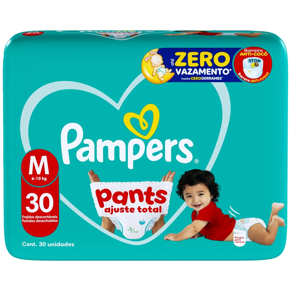 Fralda Pampers Pants Ajuste Total M 30 Unidades — foto 8