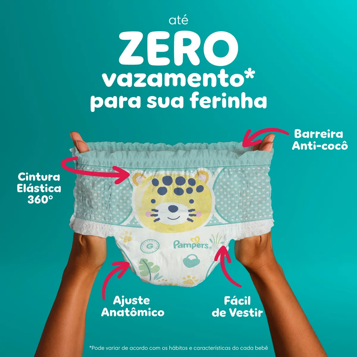 Fralda Pampers Pants Ajuste Total M 30 Unidades — foto 2