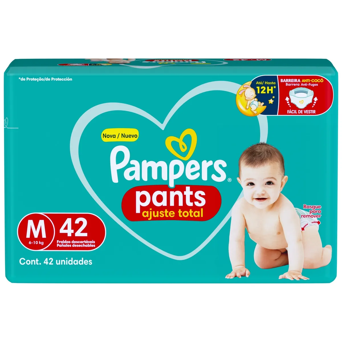 Fralda Pampers Pants Ajuste Total M 42 Unidades — foto 8