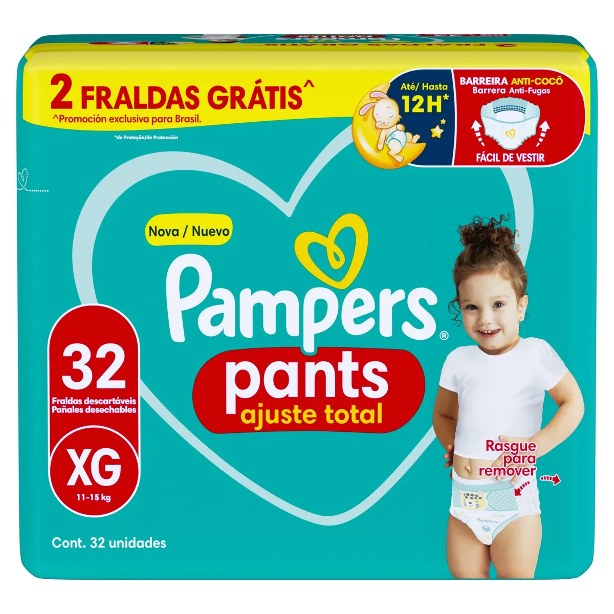 Fralda Pampers Pants Ajuste Total Xg 32 Unidades — foto 7