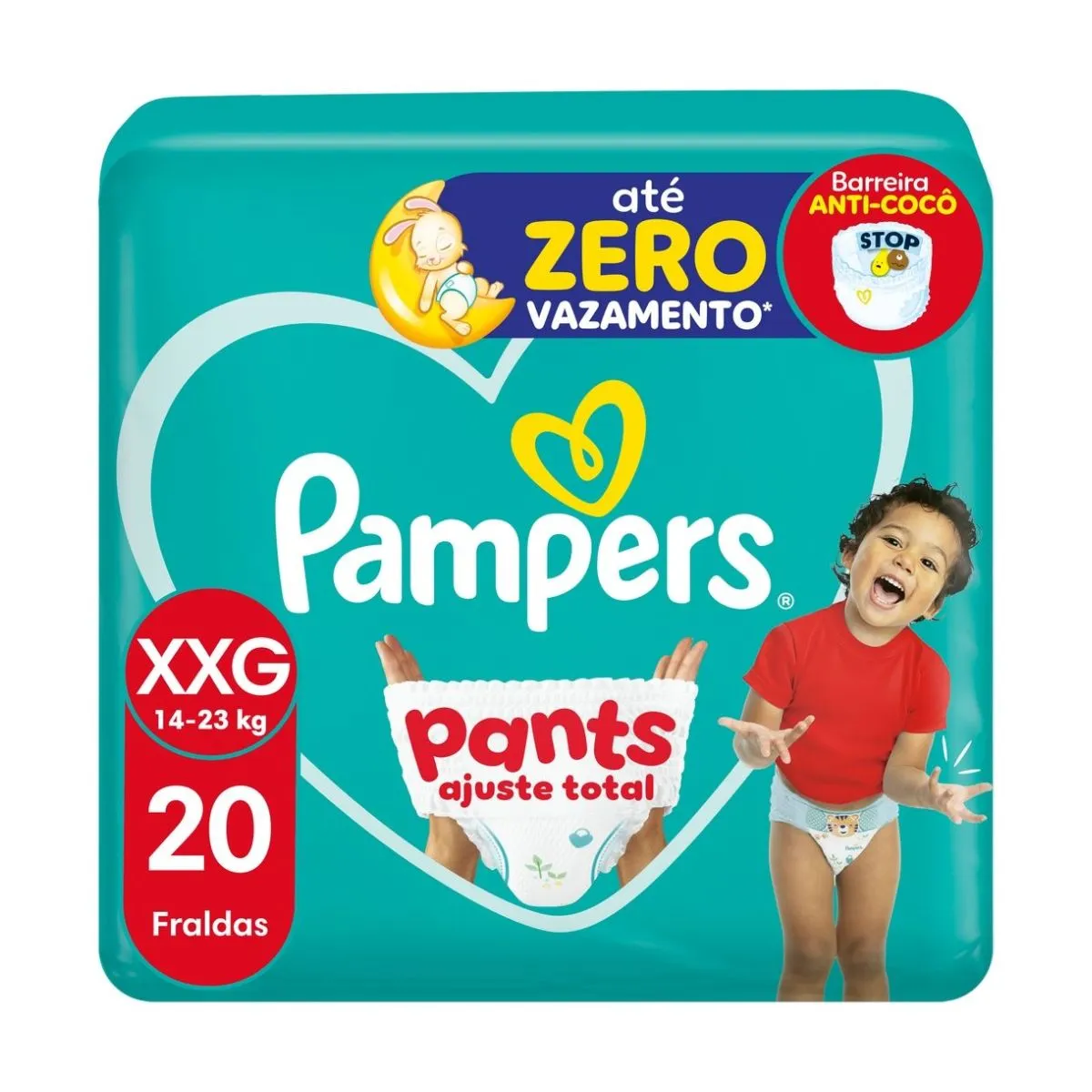 Fralda Pampers Pants Ajuste Total Xxg 20 Unidades