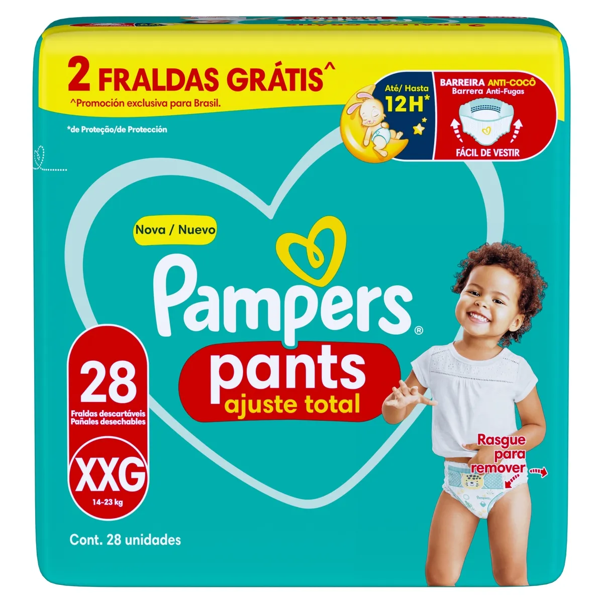 Fralda Pampers Pants Ajuste Total Xxg 28 Unidades — foto 7