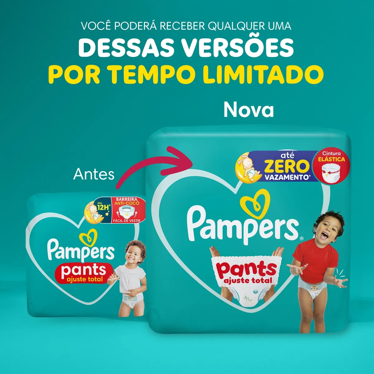 Fralda Pampers Pants Ajuste Total Xxg 74 Unidades — foto 4