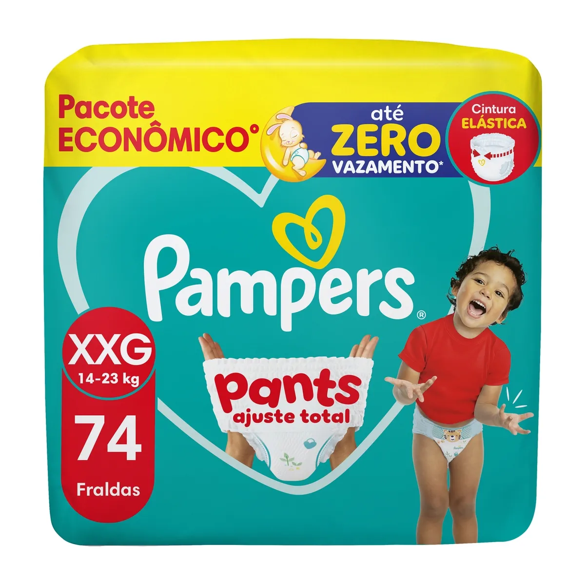 Fralda Pampers Pants Ajuste Total Xxg 74 Unidades