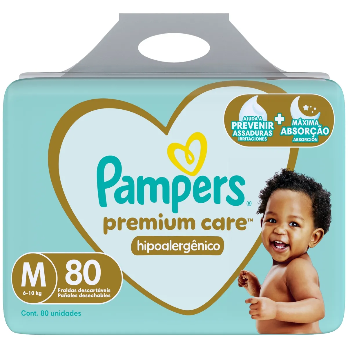 Fralda Pampers Premium Care M 80 Unidades — foto 8