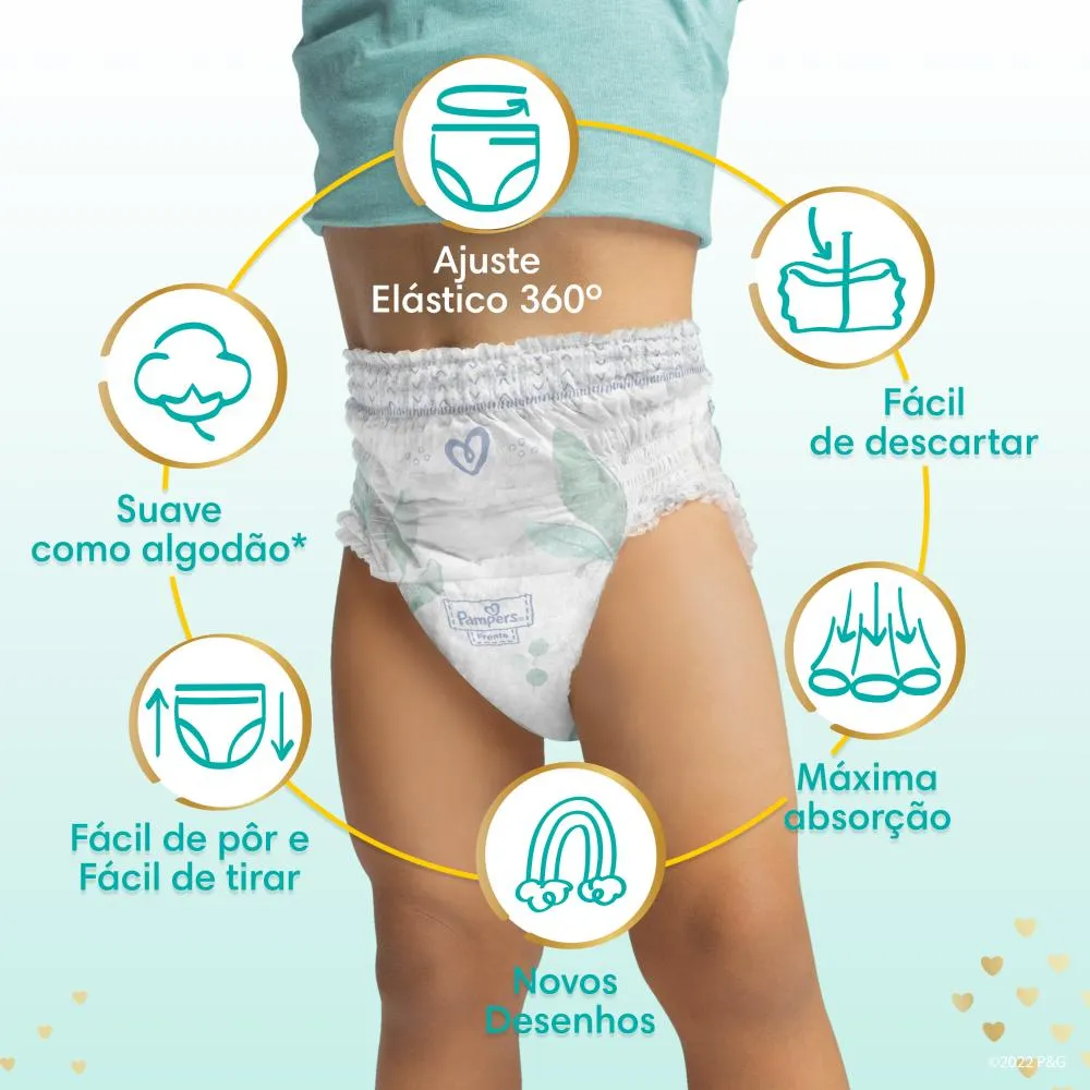 Fralda Pampers Premium Care Pants - XG - 26 Unidades — foto 3