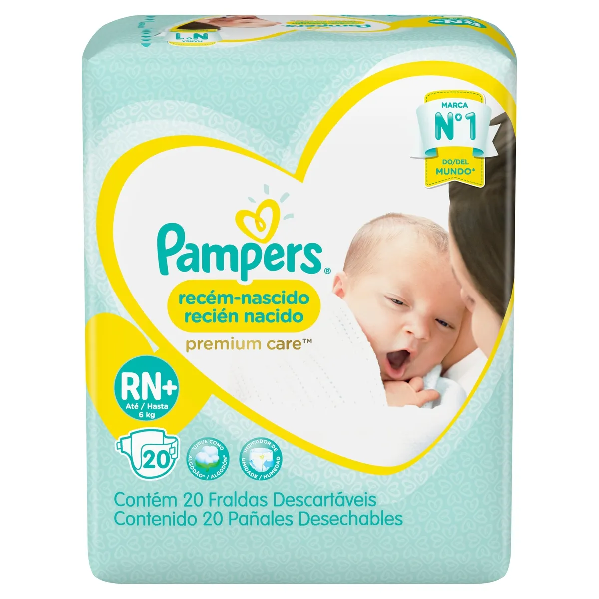 Fralda Pampers Premium Care Recém Nascido RN+ 20 Unidades — foto 8