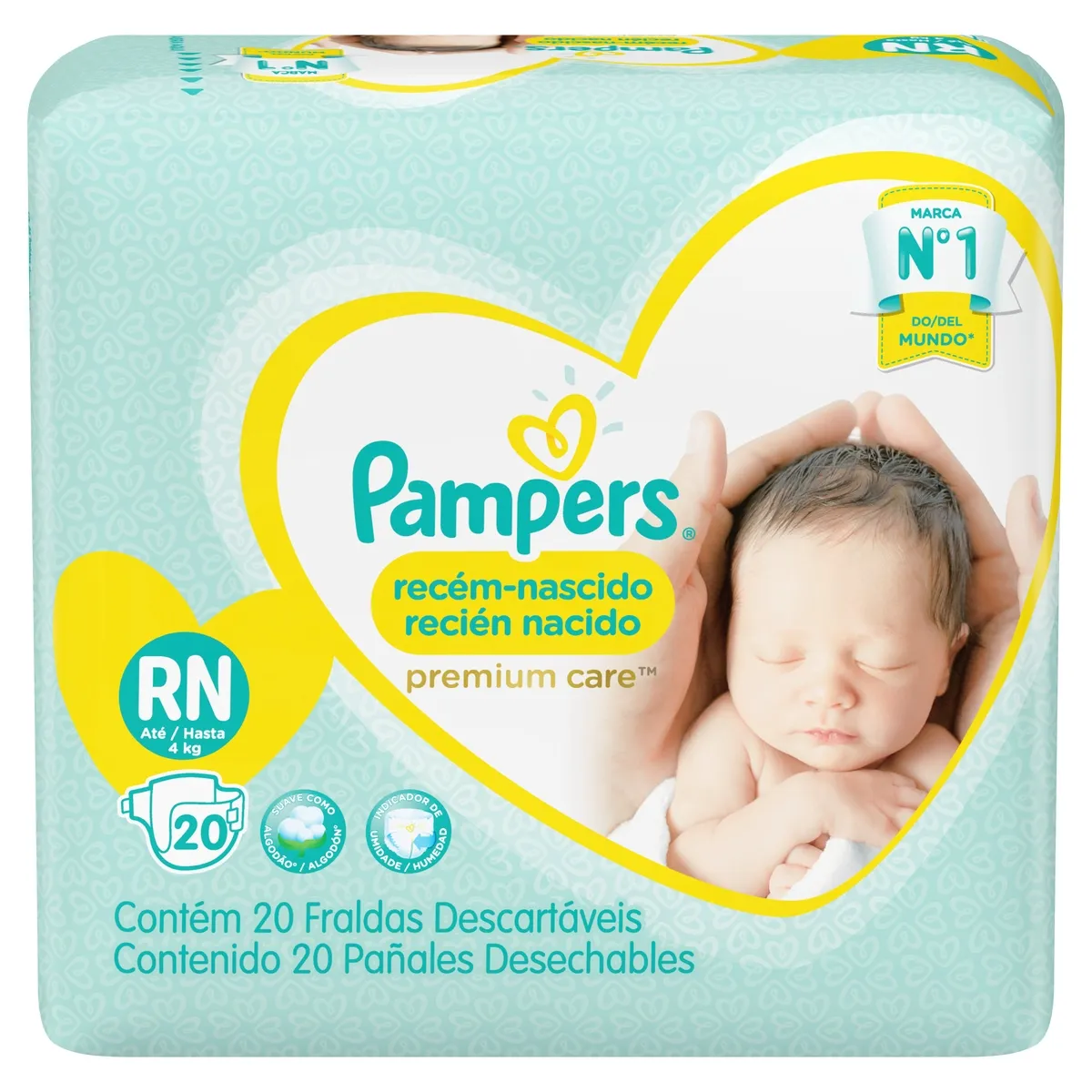 Fralda Pampers Premium Care Recém-Nascido RN 20 Unidades — foto 7