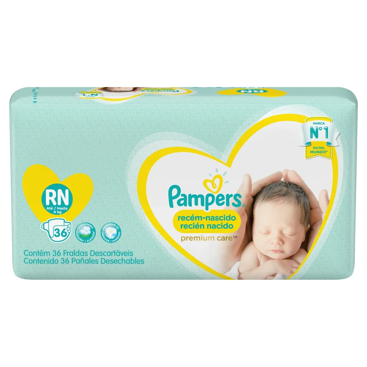 Fralda Pampers Premium Care Recém-Nascido RN 36 Unidades — foto 7