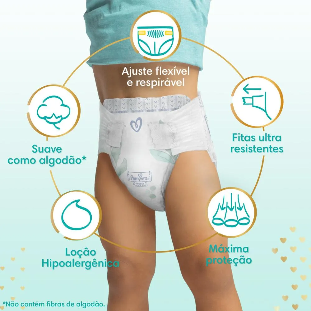 Fralda Pampers Premium Care Topíssima - XXXG - 104 Unidades — foto 3
