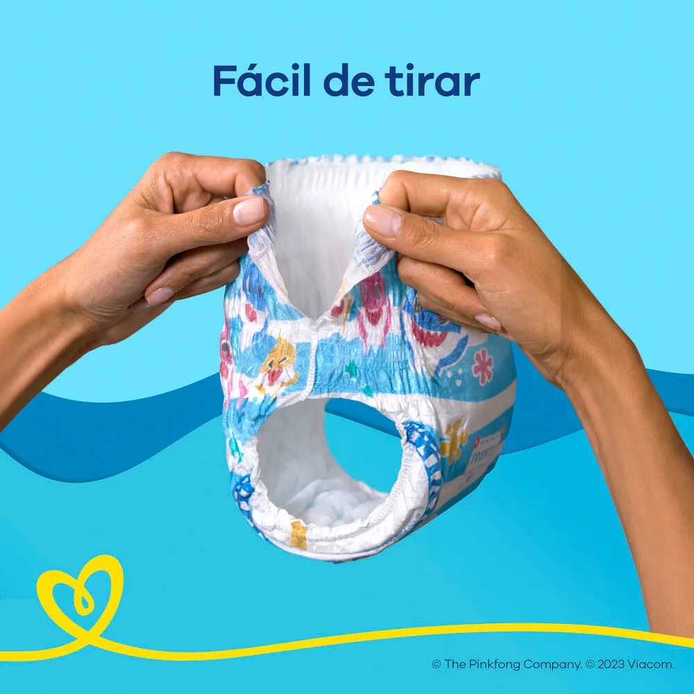 Fralda Pampers Splashers Baby Shark G/XG 10 Unidades — foto 3