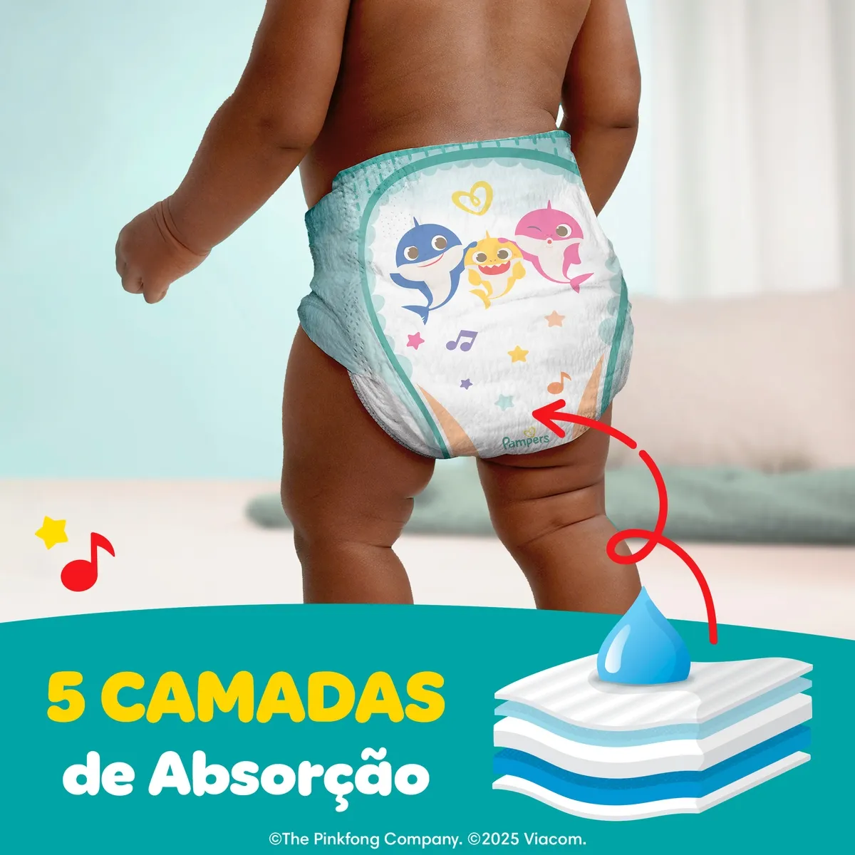 Fralda Pampers Super Sequinha M 90 Unidades — foto 5