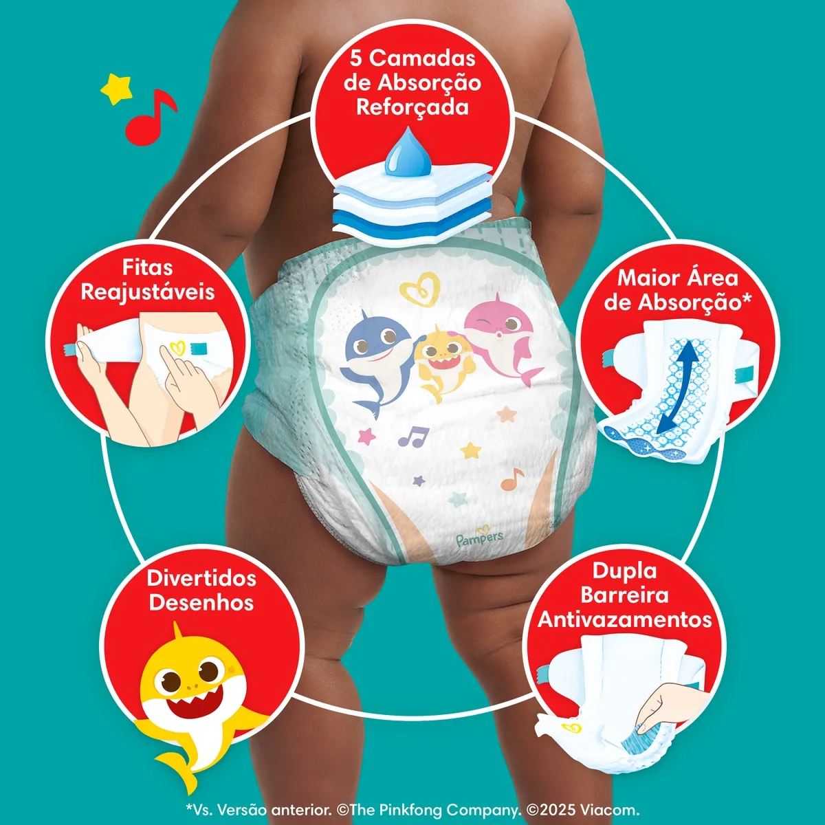 Fralda Pampers Super Sequinha XG 70 Unidades — foto 2