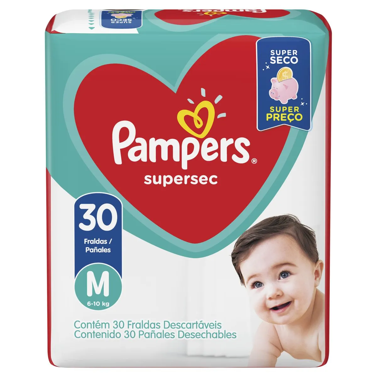 Fralda Pampers Supersec M 30 Unidades — foto 3