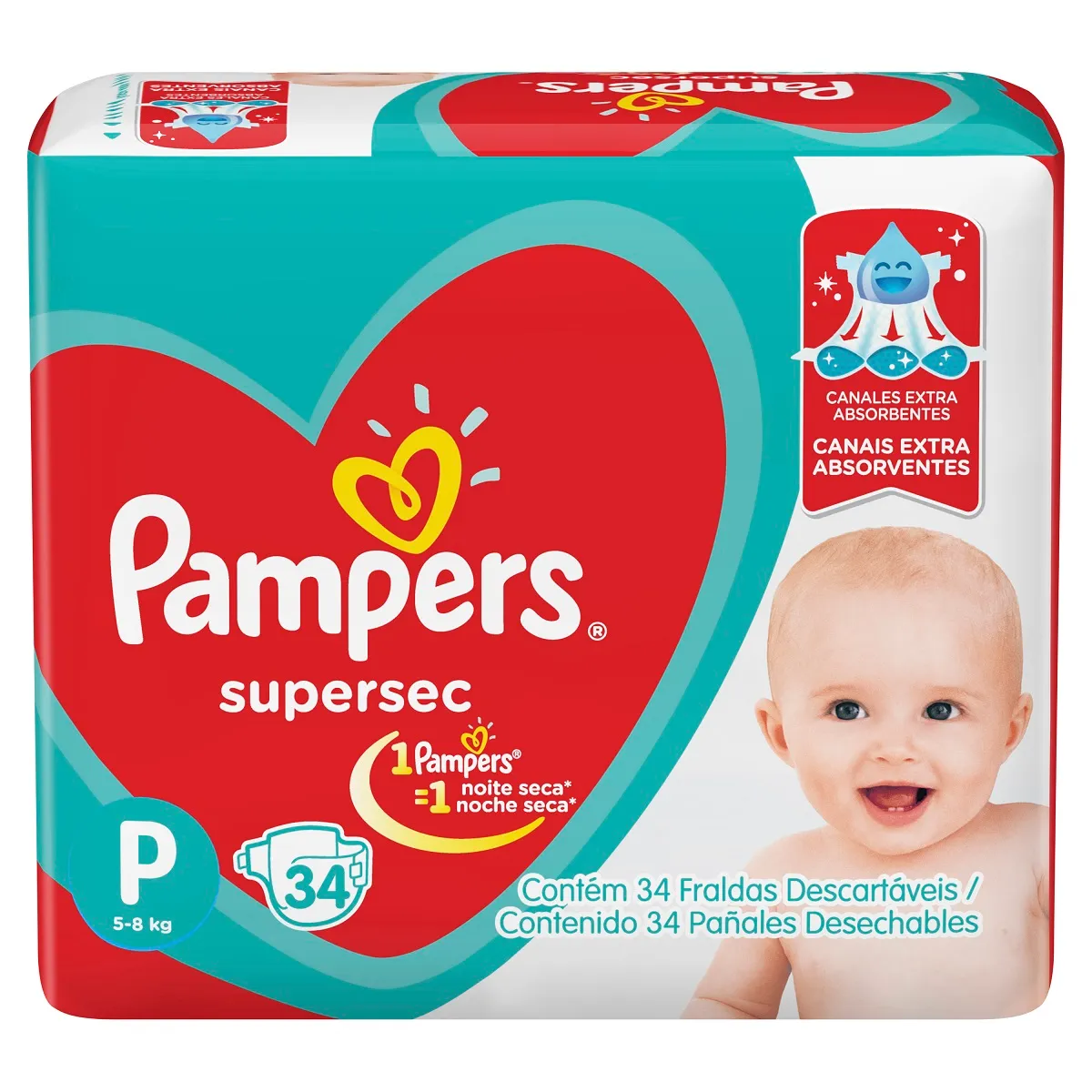 Fralda Pampers Supersec P 34 Unidades — foto 10