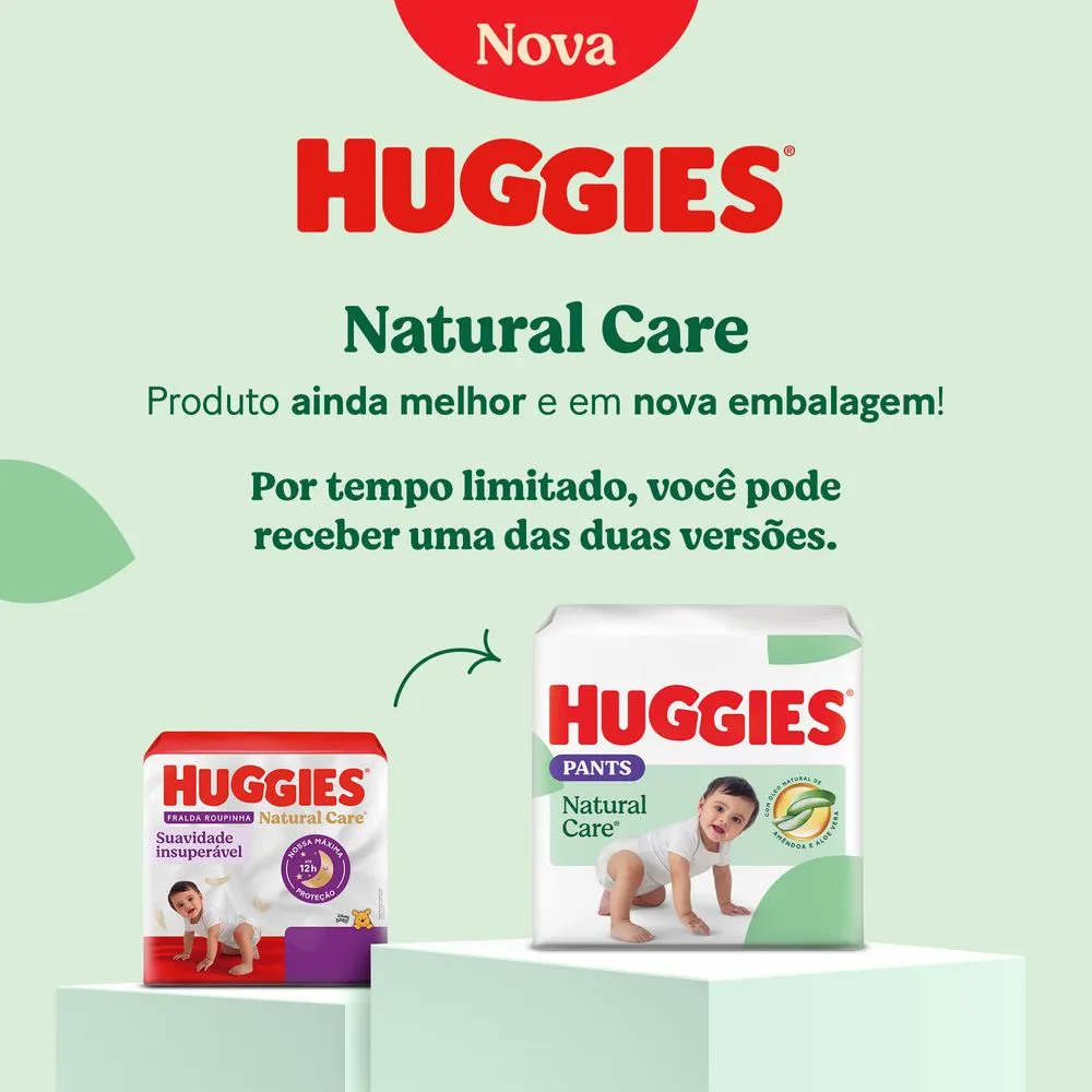 Fralda Pants Huggies Premium Natural Care G 60 Unidades — foto 2