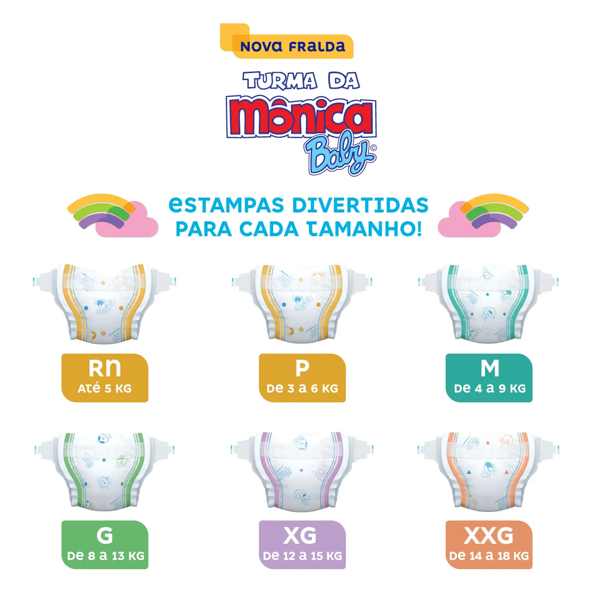 Fralda Turma da Mônica Baby Giga M 90 Unidades — foto 6